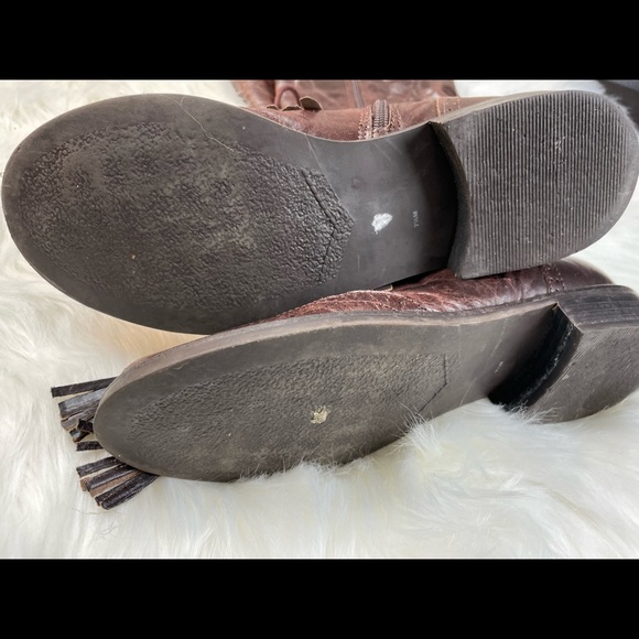 Welsh Boots Tall Womens Leather Brown Size 7.5 - Picture 6 of 14